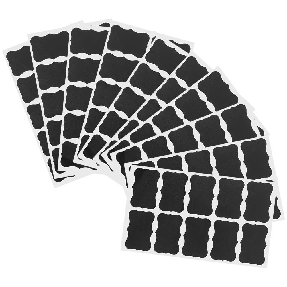 

200Pcs Chalkboard Labels Reusable Black Writable Stickers for Jars Bottles Kitchen Pantry Party Food Containers