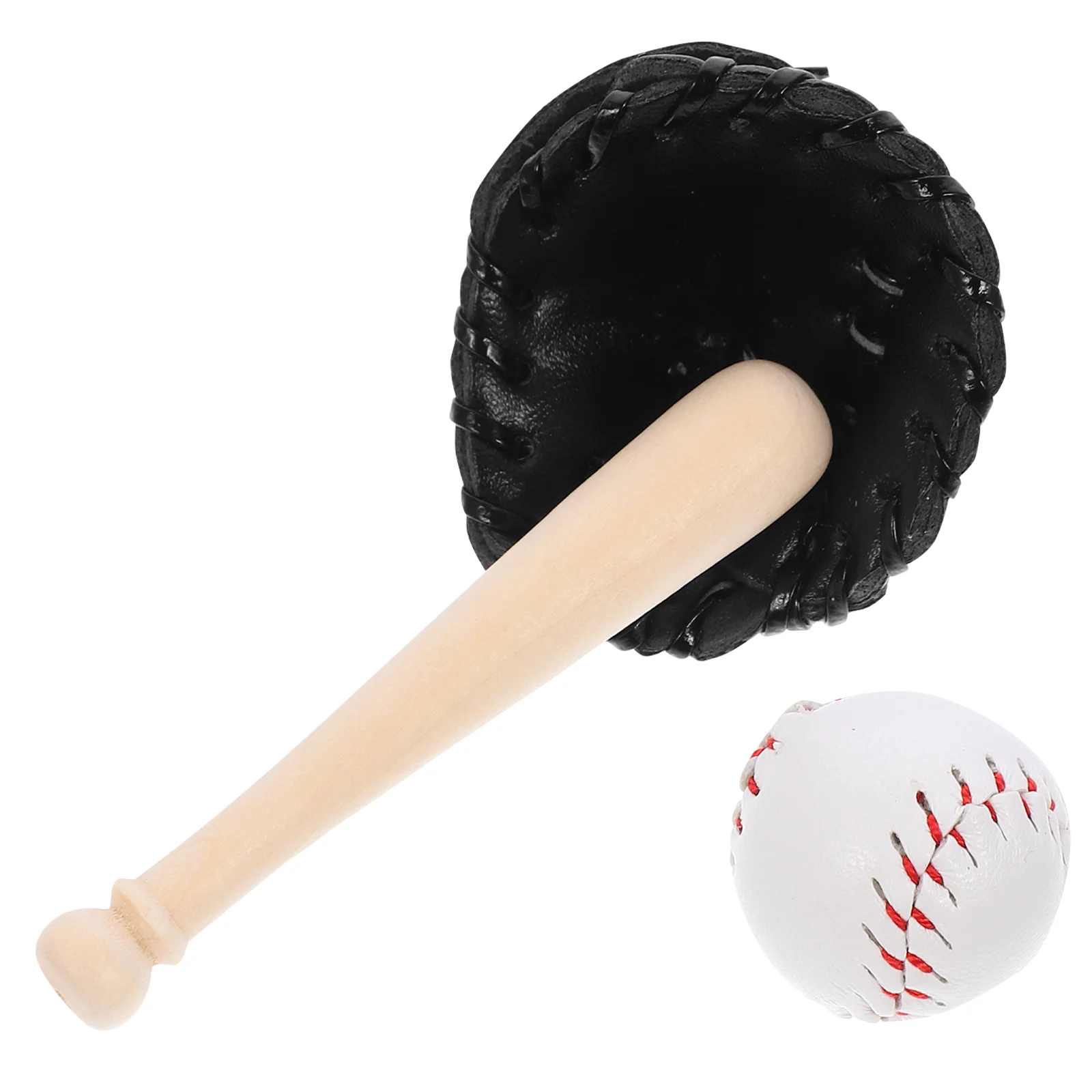 Ensembles de jeu miniatures de baseball imbibés, articles de sport de maison, jouets en trois pièces