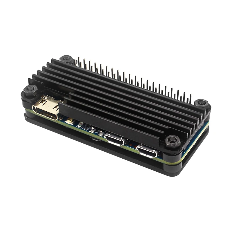 Banana Pi M2 Zero custodia in alluminio con intestazione GPIO dissipatore di calore cacciavite guscio metallico raffreddamento passivo per Banana Pi M2 Zero