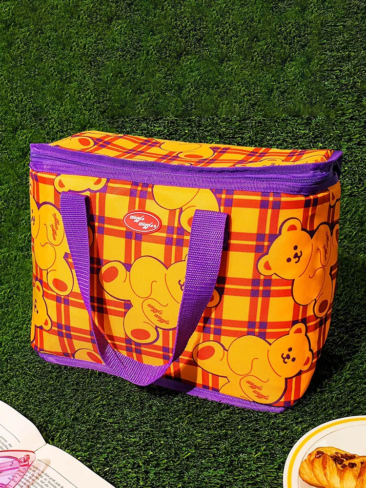 Glasslo & Wigglewiggle Collaborative Outdoor Draagbare Lunchtas Geïsoleerde Koelreistas Fly Storage Organizer
