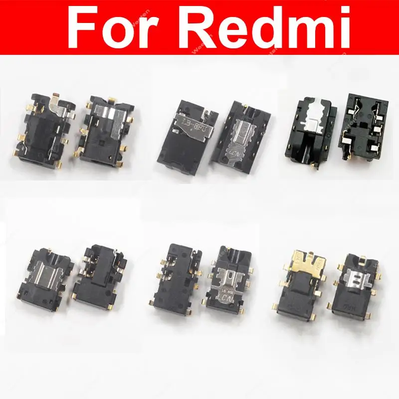 Headphone Jack For Xiaomi Redmi S2 3 3S 3X 4 4A 4X 5 Plus 5A 5 6 Pro  6A 8 8A 9C 9 9T 9A 10C Earphone Headphone Jack Audio