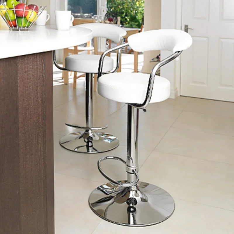 Modern Living Pluto Adjustable Height Swivel Bar Stool / Stools Chair Counter Modern Adjustable Seat Furniture CL - 2113