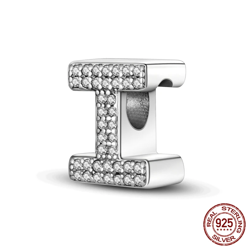 

This DIY women's jewelry gift features an S925 sterling silver letter I bead paired with an original bracelet.