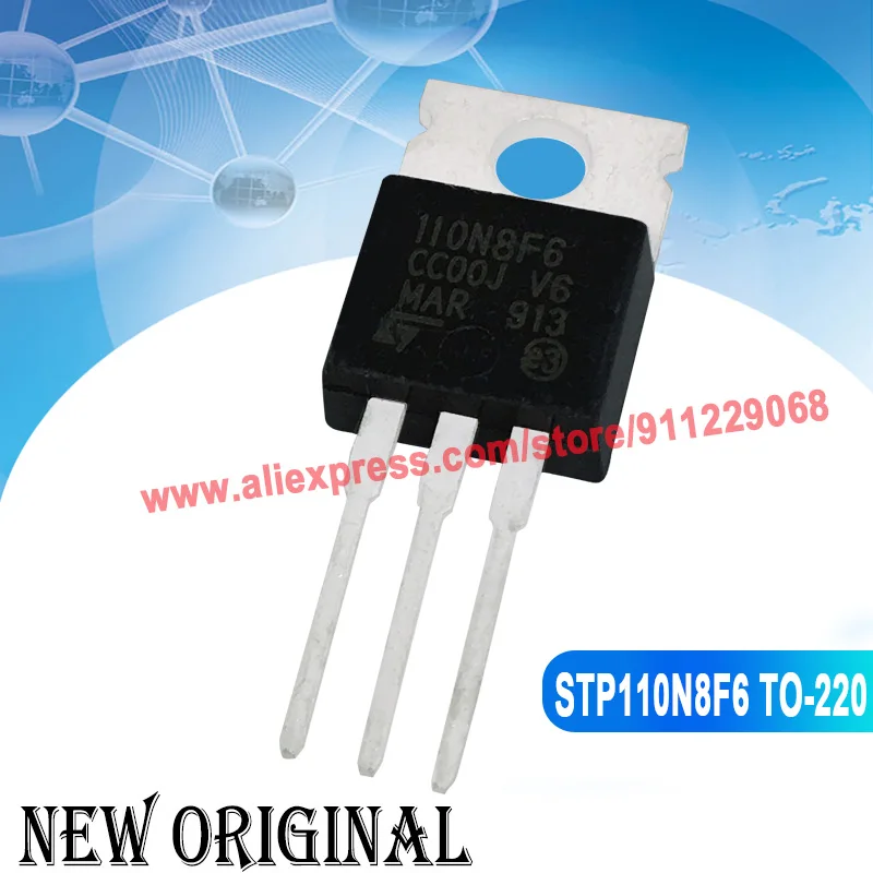 (5 Pieces) STP12NM50 P12NM50 TO-220 550V 12A / 160N75F3 STP160N75F3 75V 120A / 110N8F6 STP110N8F6 100V 67A TO-220