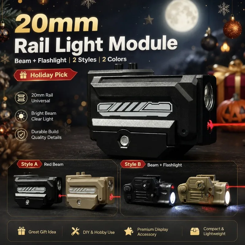 Color Options Under-Mount LED Infrared Module 20MM Rail Universal DIY Craft Decor Part