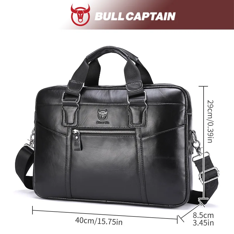 Men's stitching multi-zipper BRIEFCASE real leather business large capacity file cofskin hand carry shoulder computer bag