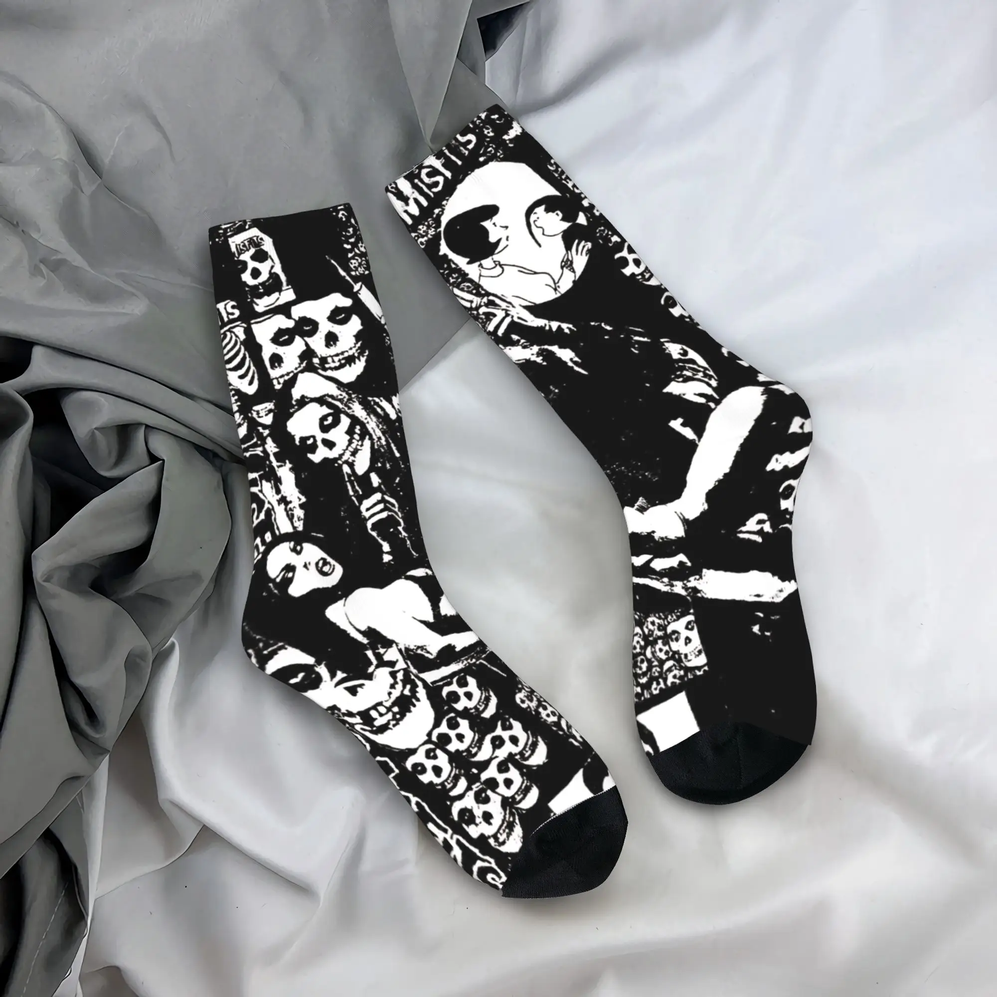 

My Chemical Romance Socks Music Non-Slip Stockings Unisex Men High Quality Climbing Socks Spring Gothic Design Socks