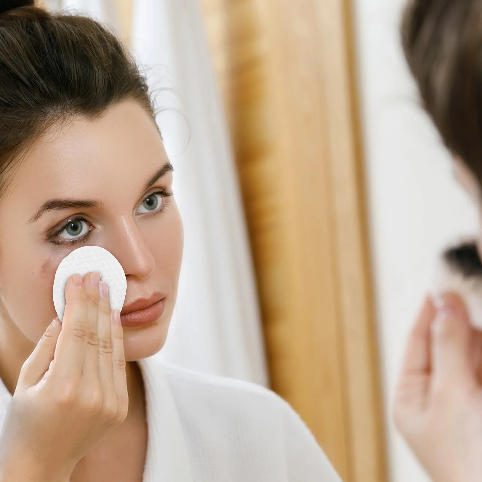 600pcs Half-Round Makeup Remover Disposable Facial Cleansing Pads For Women Travel Face Cleaning Tools Pads