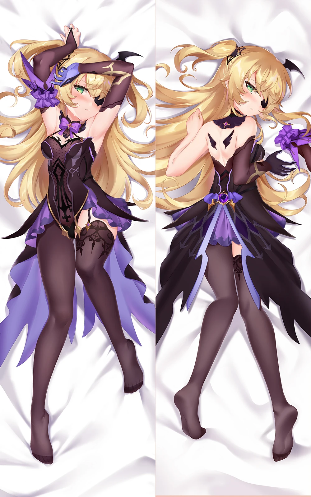 Dakimakura Anime fischl (genshin impact) Double-sided Print Life-size Body Pillow Cover