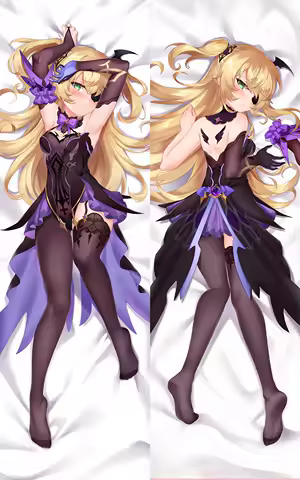 Dakimakura Anime fischl (genshin impact) Double-sided Print Life-size Body Pillow Cover