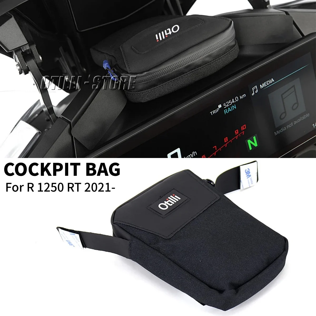 

For BMW R1250RT R 1250 RT 2021 2022 2023 Motorcycle Cockpit Tool Bag Fairing Windshield Bag Front Dashboard Phone Storage Pack