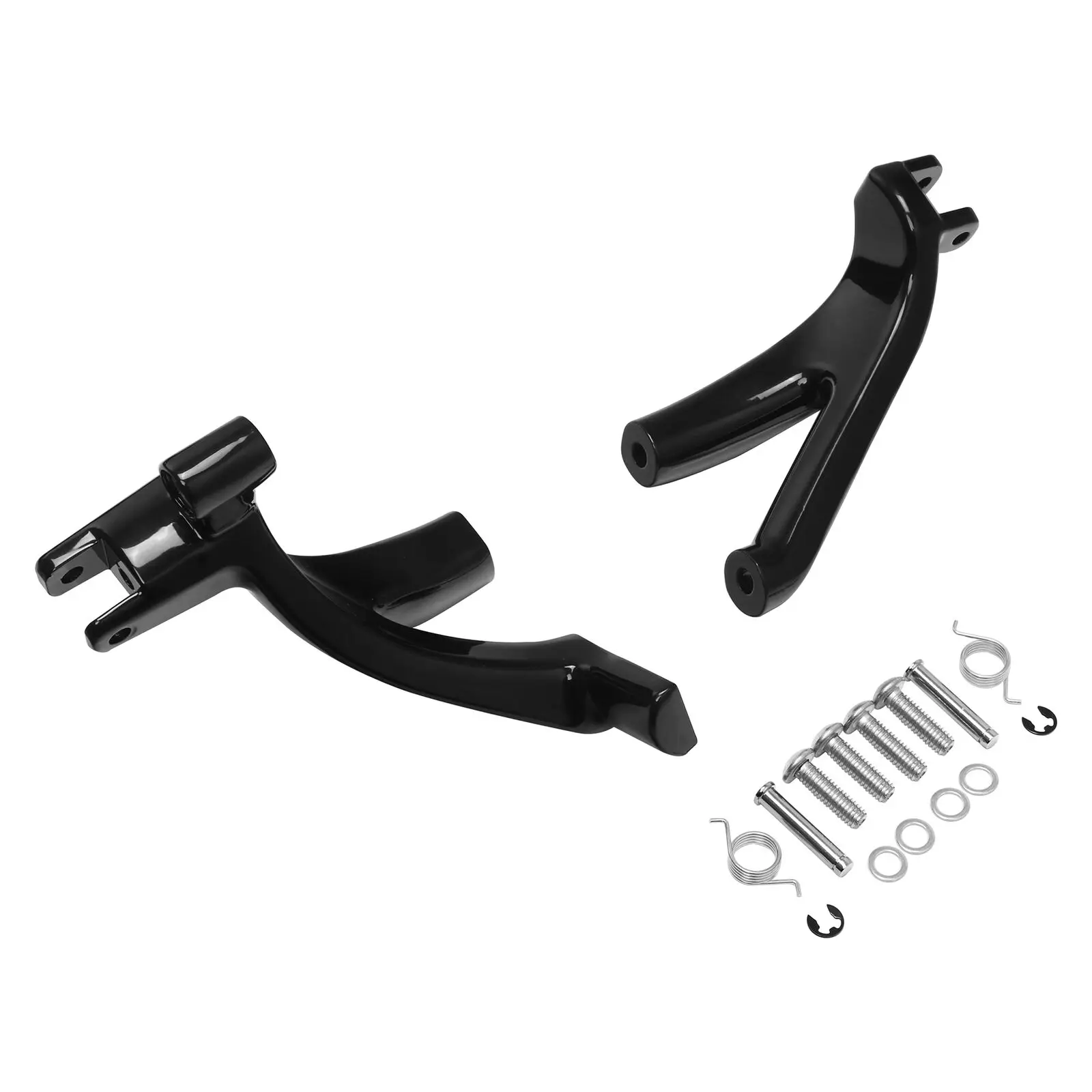 

Motorcycle Black/Chrome Driver Footpeg Mount Bracket Kit For Harley FLSB FXFB FXFBS FXBR FXBRS FXDRS 2018-2023 19 2020 2022 2021