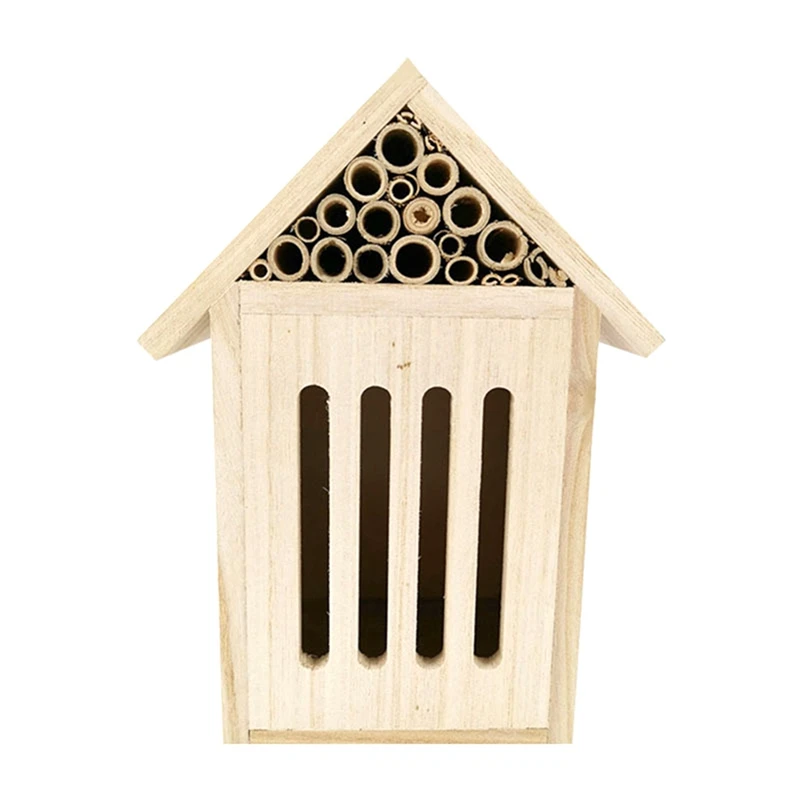 Bee Bricks Wooden Bee Hotel Bee Hive For Gardens Bee Brick For Solitary Bees Beekeeping House For Lawn