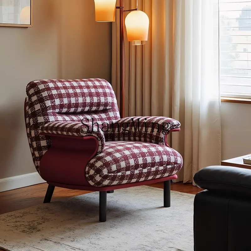 

ZYY vintage style single sofa living room balcony bedroom home lounge chair lazy sofa chair