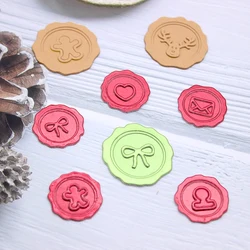 KSCRAFT Christmas Wax Seals Metal Cutting Dies Stencils for DIY Scrapbooking Decorative Embossing DIY Paper Cards