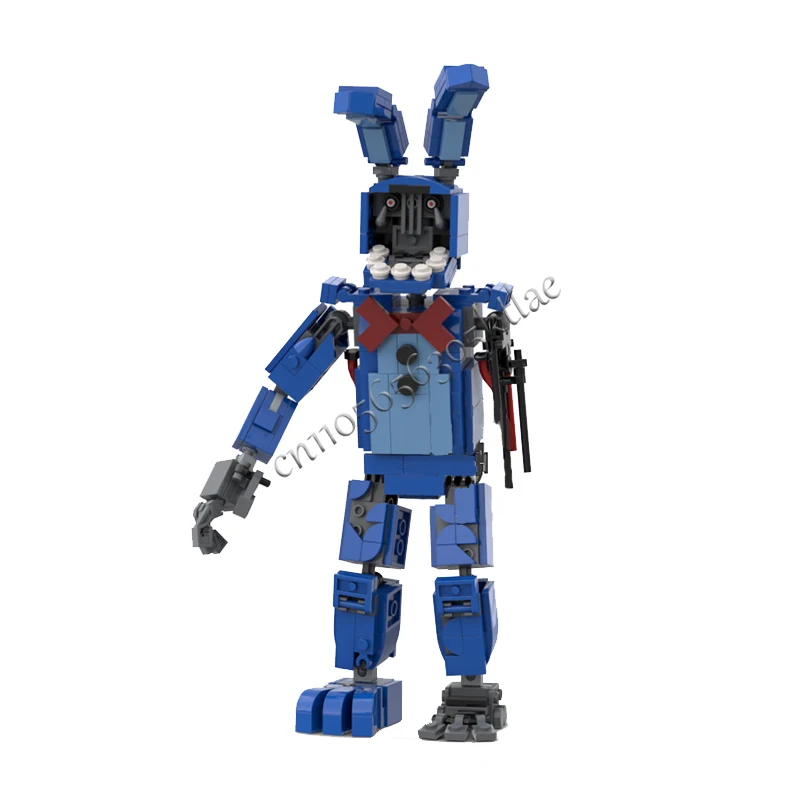 403 PCS MOC Famous Game Series Terrifying Rabbit Doll Building Model Custom Puzzle Technology Creative Assembly Kids Toys Gifts