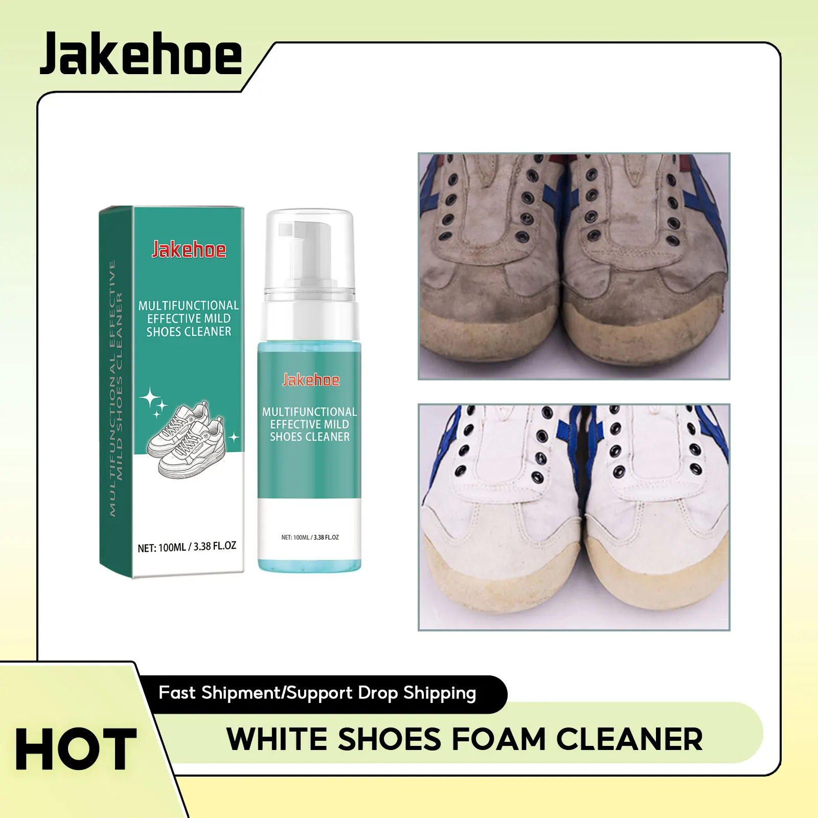 

White Shoes Foam Cleaner Yellow Soles Cleaning Shoes Stain Dirt Removal Footwear Deep Decontamination Sneaker Whitening Cleanser