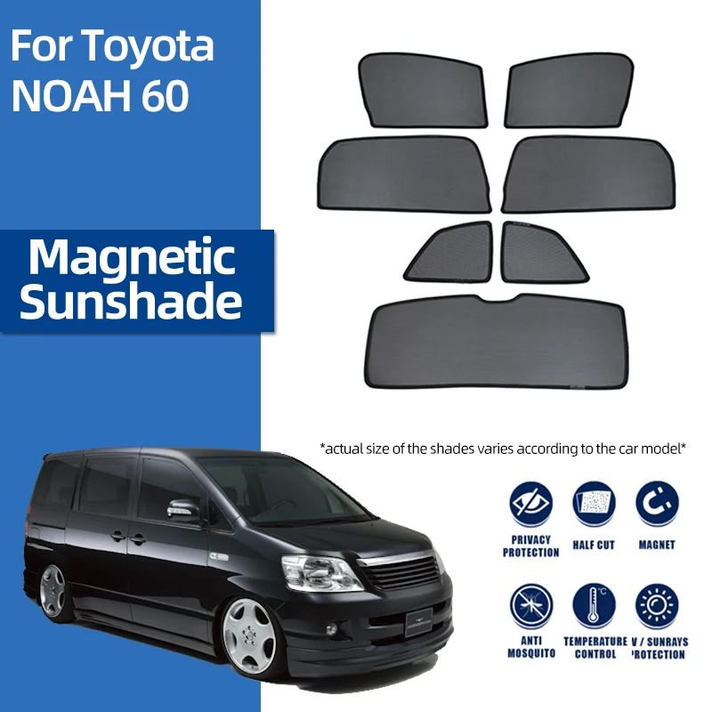 

Magnetic Car Sunshade Front Windshield Rear Side Window Sun Shades For Toyota Noah Voxy INNOVA 2001-2022