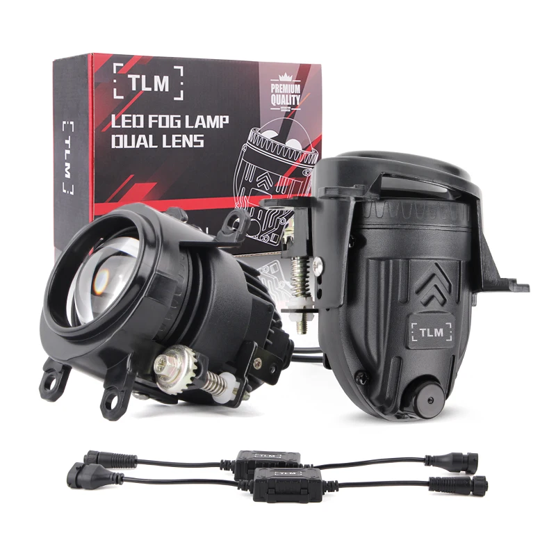 

2,0-дюймовая линза противотуманной фары с вентилятором для Toyota Auto Led Фара H8 H11 Led FogLight Белый свет 6000K Универсальный 12 В IP68 Водонепроницаемый