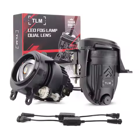 2.0Inch Lens Fog Lamp With Fan for Toyota Auto Led Headlight H8 H11 Led FogLight White Light 6000K Universal 12V IP68 Waterproof