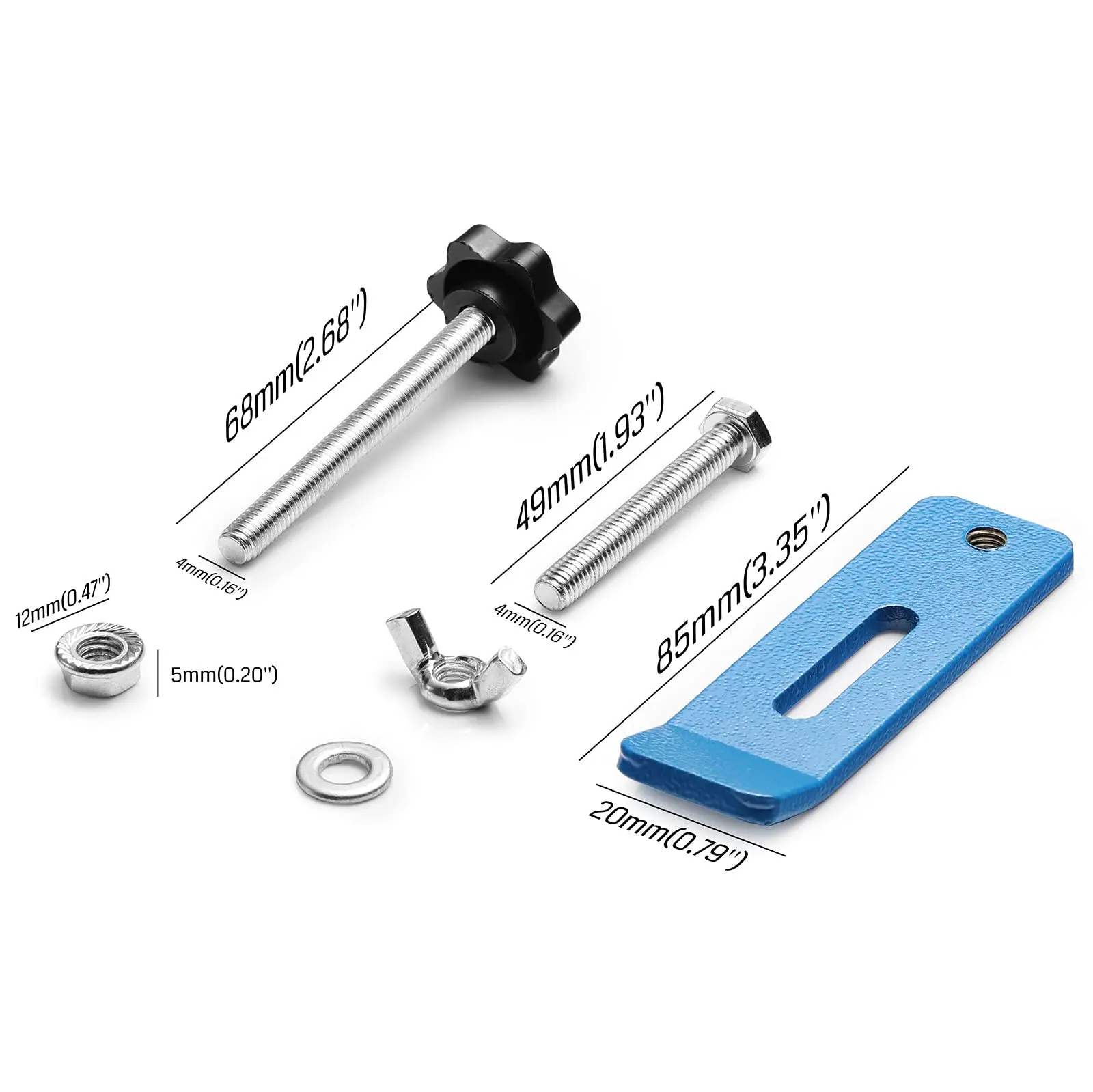 Genmitsu-Segure o Kit Clamp, Roteador CNC, Compatível com Máquina Router CNC, Spoilboard de Extensão, ProVerXL 4030 e 3040, 4pcs