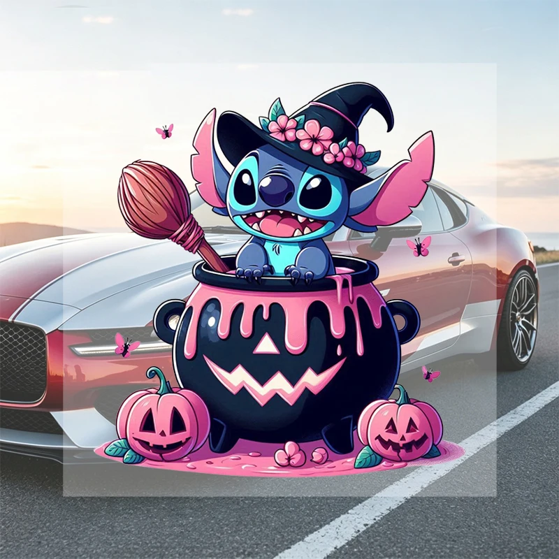 Car Stickers Halloween Cartoon Funny Vinyl Decal Waterproof Die Cut for Fuel Tank Gas Cap Car Window Trunk Helmet Auto Decor