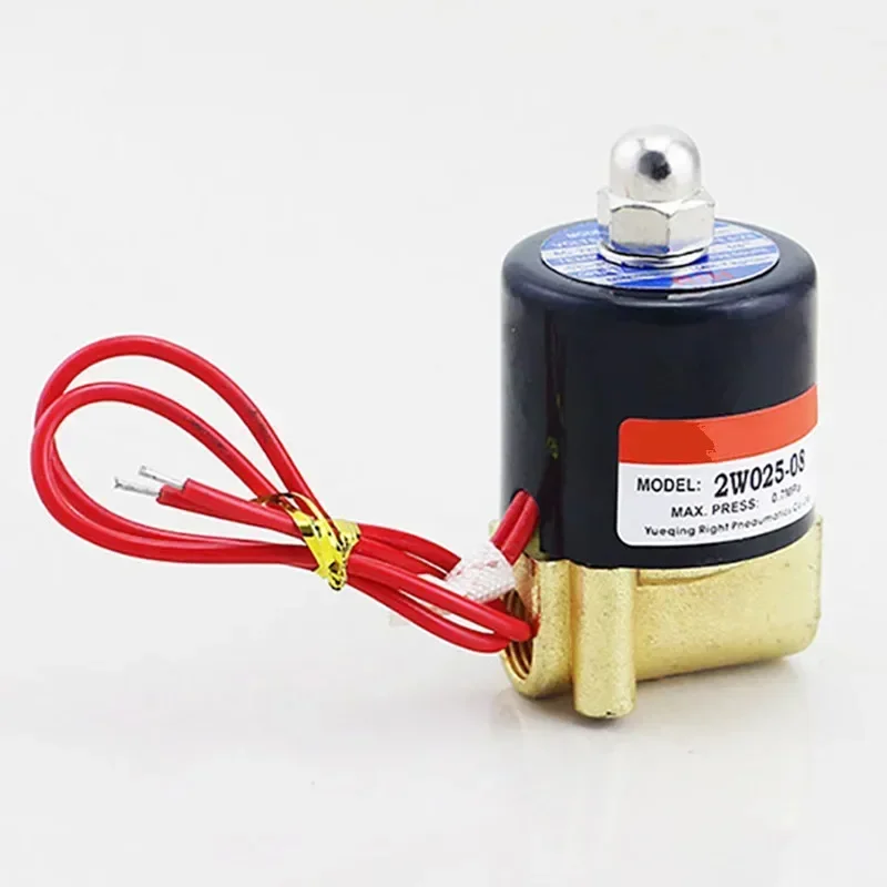 2W160-15 2W200-20 Normal Closed Solenoid Valve Water Valve Air Valve Pure Copper Coil AC220V DC24V 12V