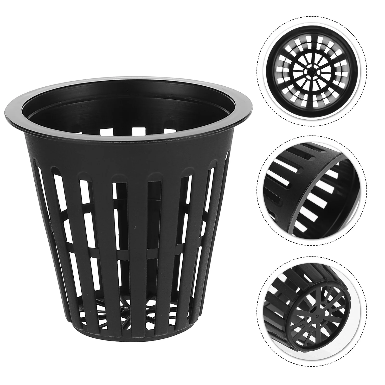 

10 Pcs Hydroponic Growing Blue Plant Flower Pots Plastic Hydroponics Baskets Nursery Planting Supplies Garden Slotted Cups