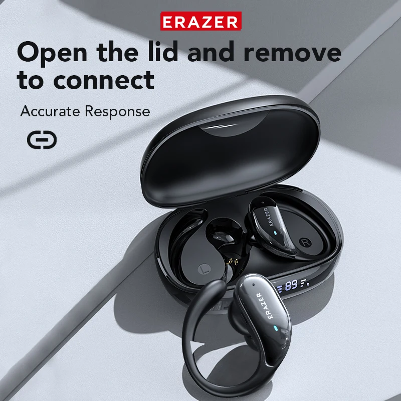 Erazer XT80 Wireless Earphone Bluetooth Sport TWS Noise Reduction Earbuds Headset HiFi Stereo Wireless Headphones
