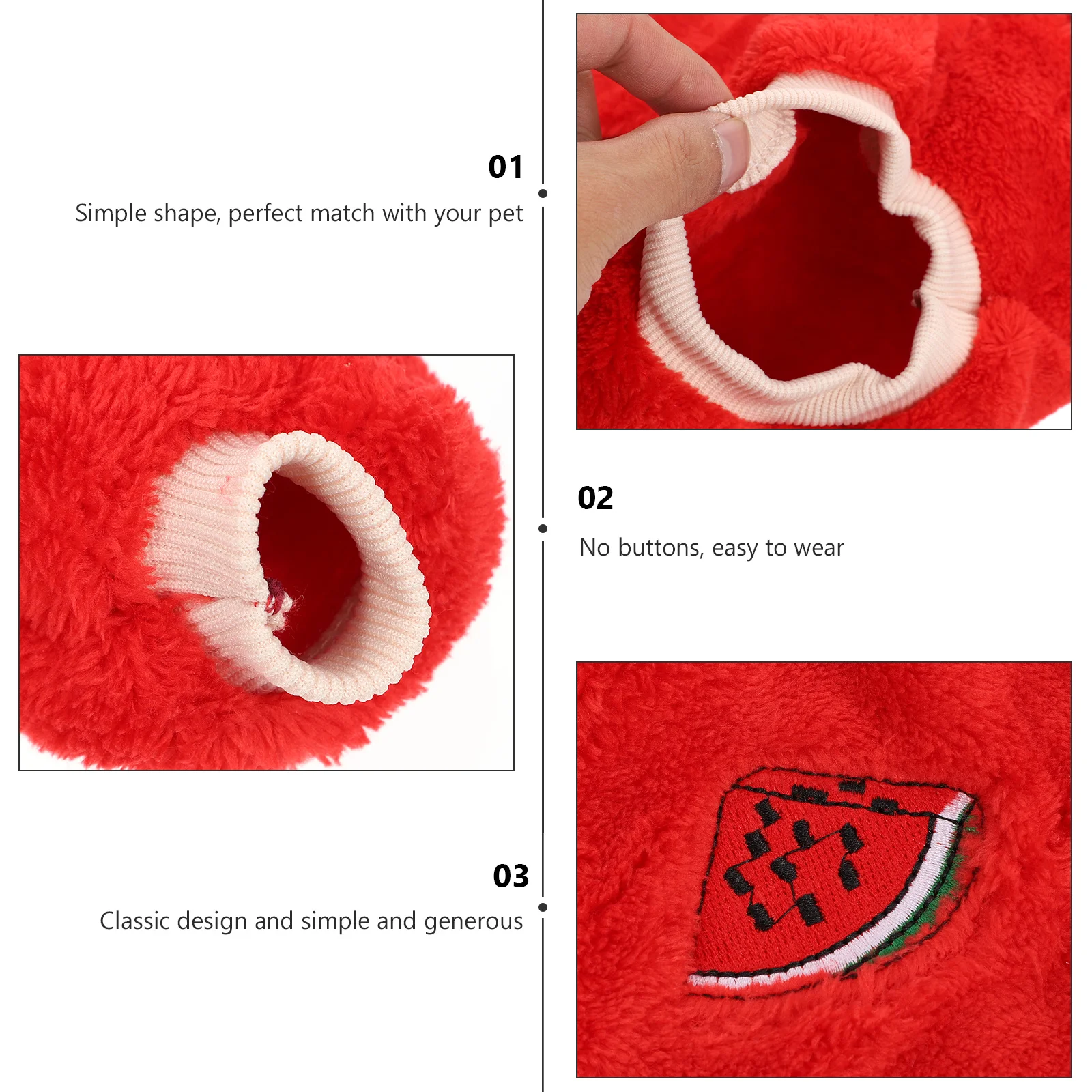 

1Pcs Pet Clothes Dog Winter Costume Cute Fruit Pattern Warm Apparel for Small Dogs and Cats Soft Elastic Winter Outfit