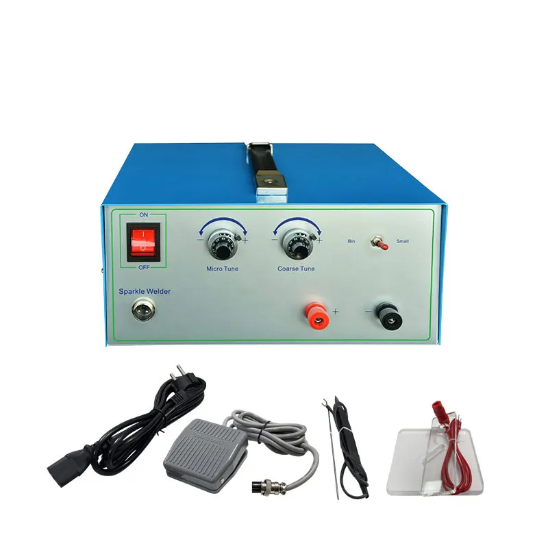 High Quality 80A Small Welder Jewelry Welding Machine Spot Machine Mini Portable Blue Color