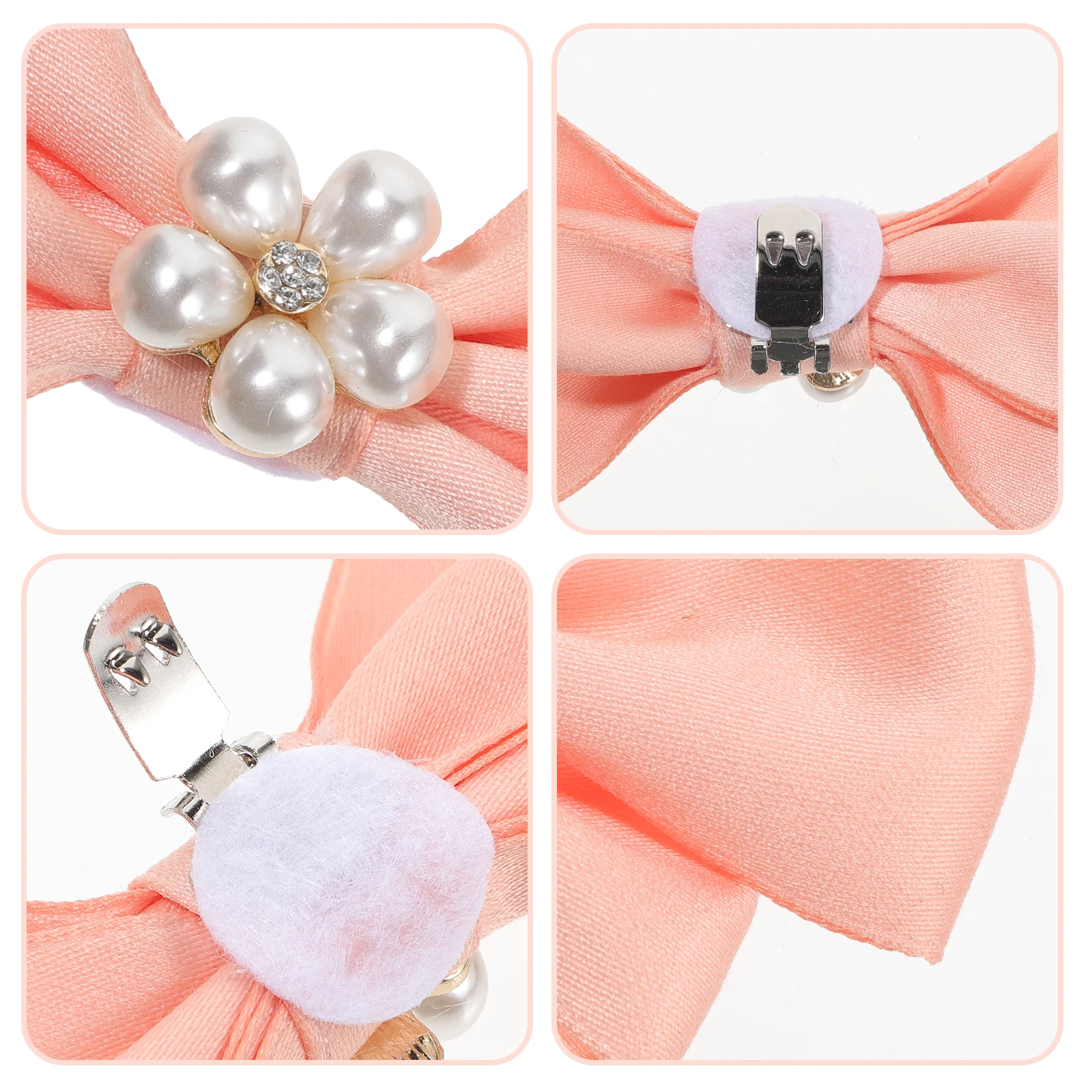 

Bowknot Women Decorative Pearls Bowknot Shoe Clips Accessories Wedding Pumps Buckles Elegant Shoe Jewelry Bride Party