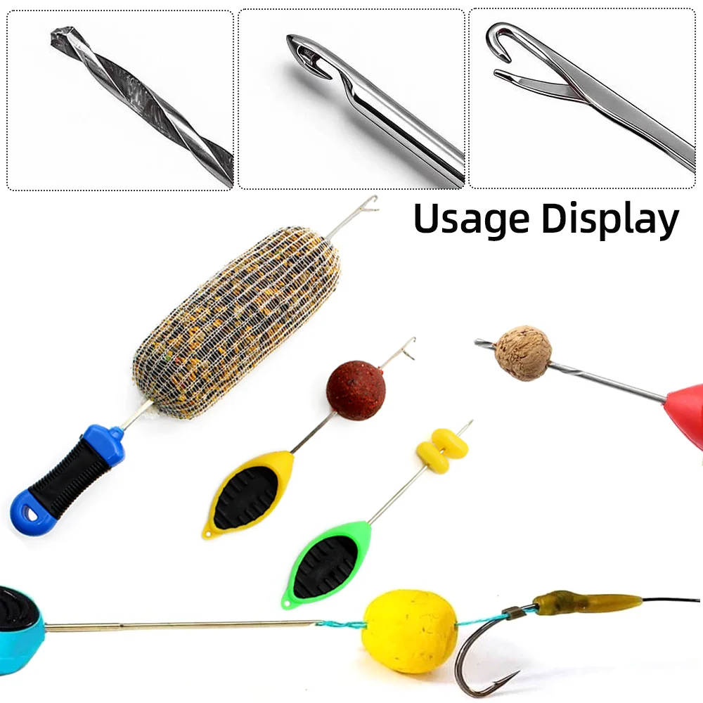  5-teiliges Karpfenangel-Ködernadel-Set aus Edelstahl, Köderbohrer, Pop-Up-Boilies, Rig-Spleißnadeln, Werkzeuge zur Herstellung von Karpfenködern – Detail 5