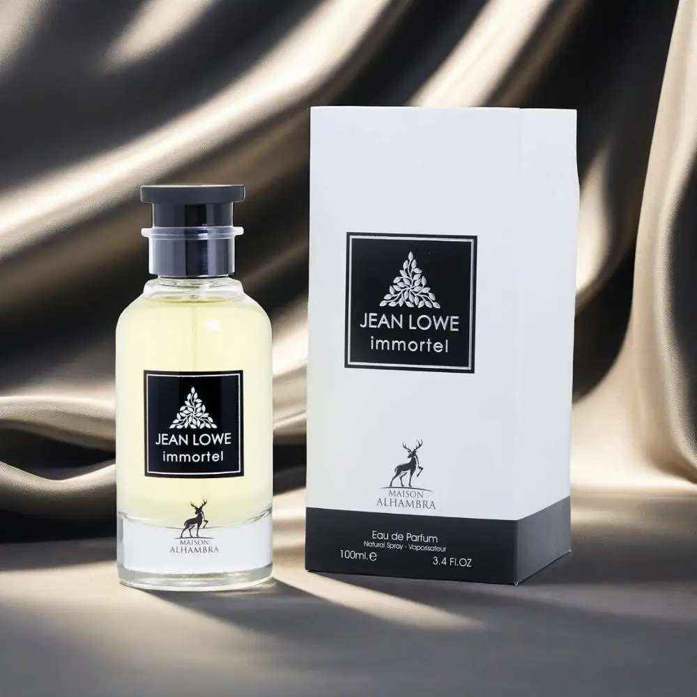 بخاخ جان لو إمورتيل للرجال Eau de Parfum 3.4 أونصة - عطر رجالي ممتاز مع ملاحظات خشبية غنية وحارة وكهرمانية، يدوم طويلاً