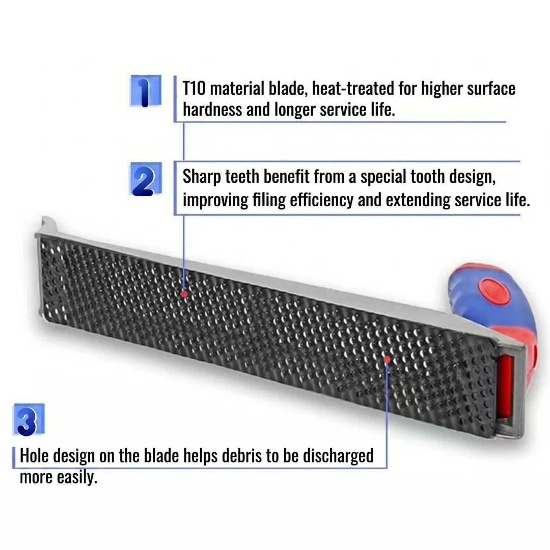WORKPRO Woodworking File Plane Edge Trimmer Scraper Deburring Tool for Wood Gypsum Board - Wood Planing Tool