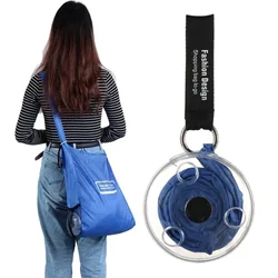 Borse per la spesa riutilizzabili disco portatile telescopico riutilizzabile drogheria pieghevole Eco Shopper Shopping Bag borse a tracolla