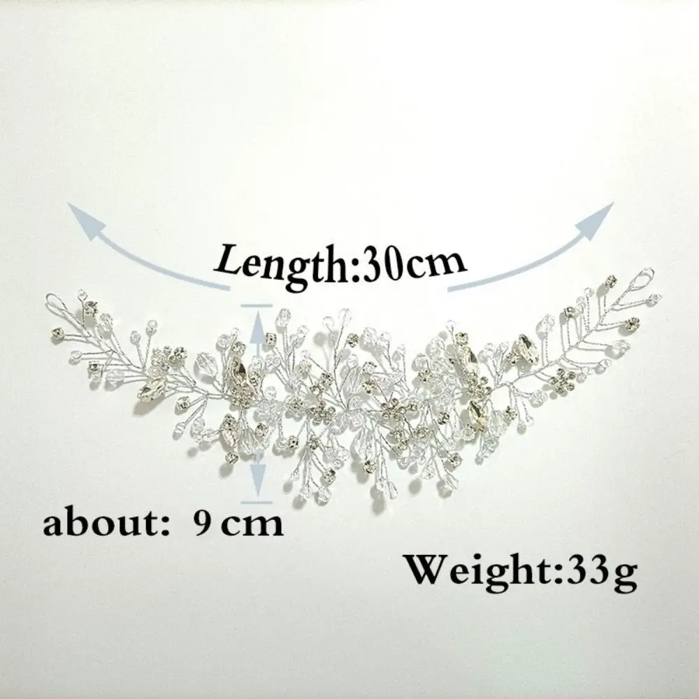 Винтажная серебряная повязка для волос с жемчугом и кристаллами, повязка для волос ручной работы, свадебный головной убор, аксессуары для волос, свадебные аксессуары для волос