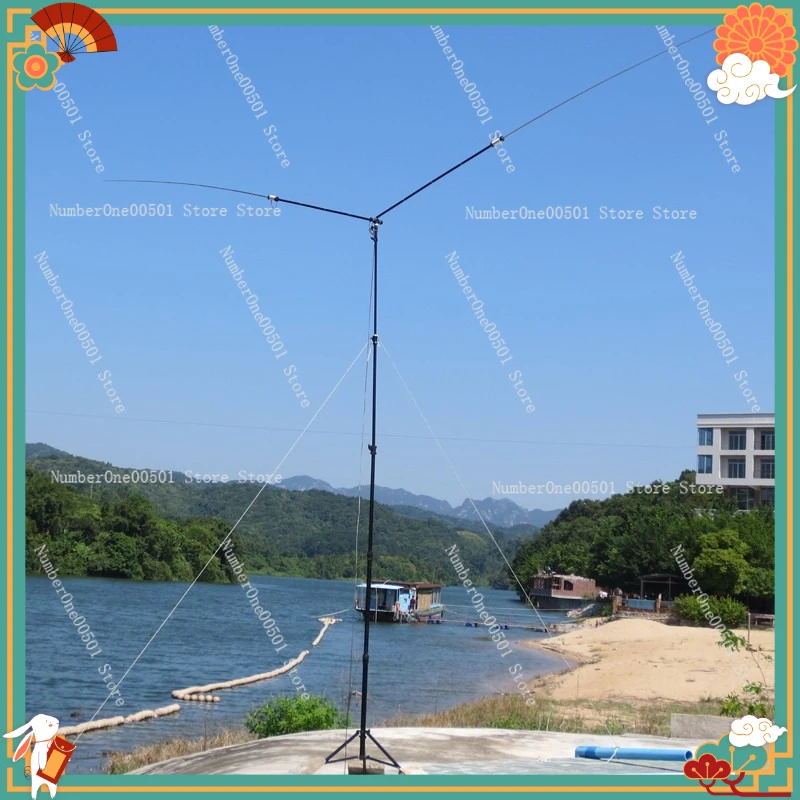 JPC-7 Multi band Portable HF Dipole Antenna 7 50MHz 100W with Balun for Ham Radio Field Day