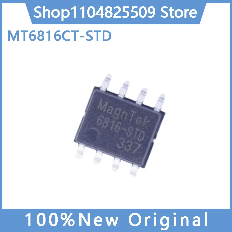 10PCS MT6816CT-STD SOP-8 Position sensor magnetic angle 14-bit high-precision angle encoder chip