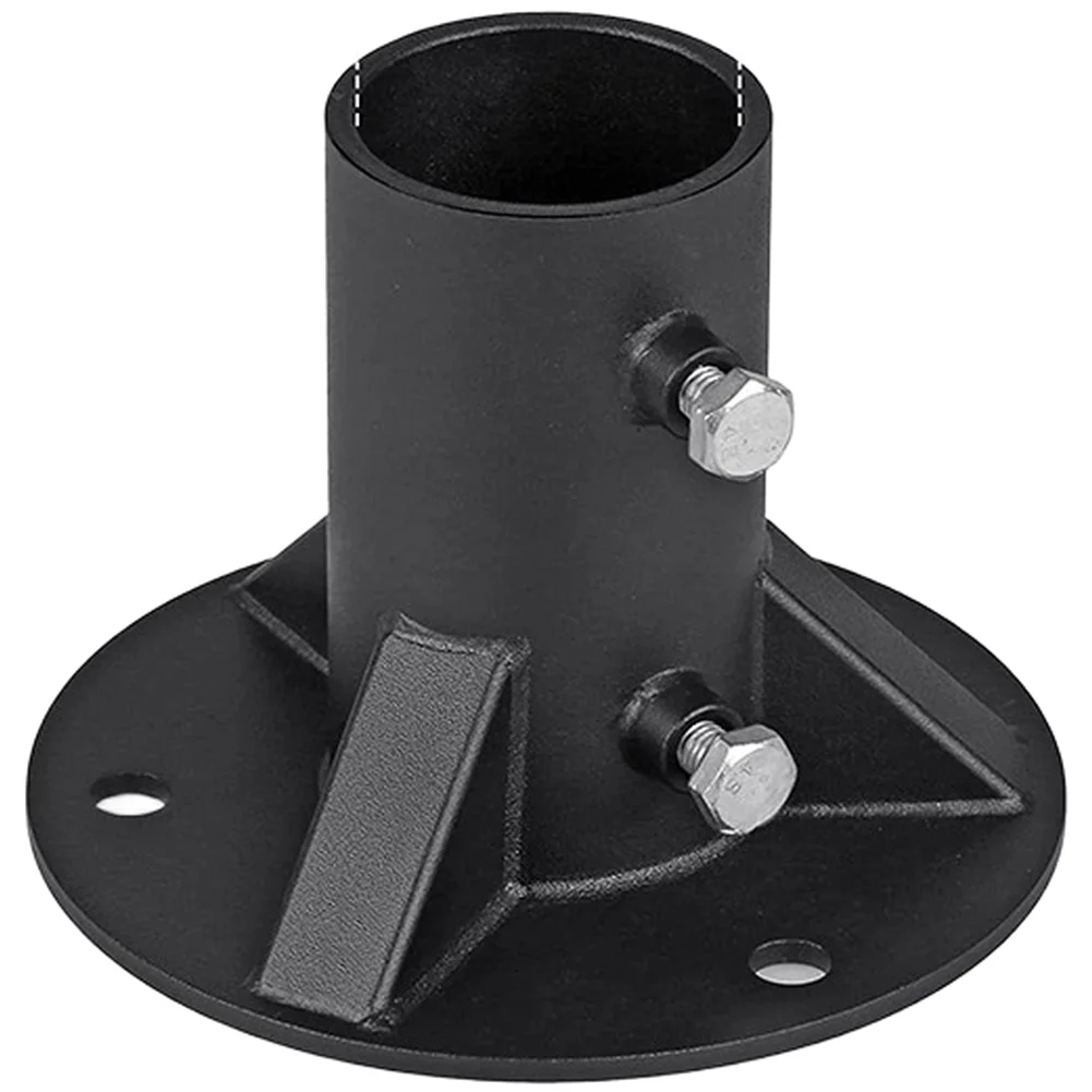 Solid Metal Floor Flange For Fence Post Lamp Pole Concrete Mounting Base Adjustable Fixing Plate Garden Hardware Tool