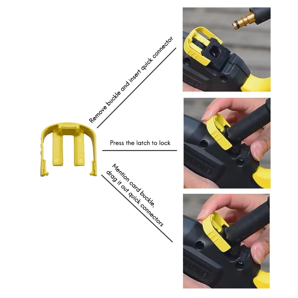 

НОВЫЙ-желтый и серый зажим для мойки высокого давления Karcher K2 K3 K7, сменный зажим для шланга C, зажим для шланга к машине