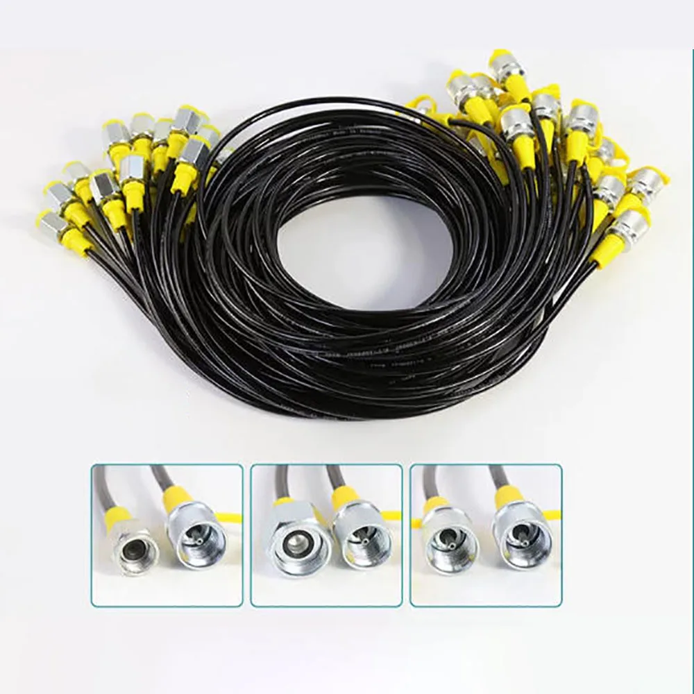 Excavator System Testing Pipe Pressure Gauge Pipeline High Pressure Testing Hose 63Mpa Pressure Testing Joint