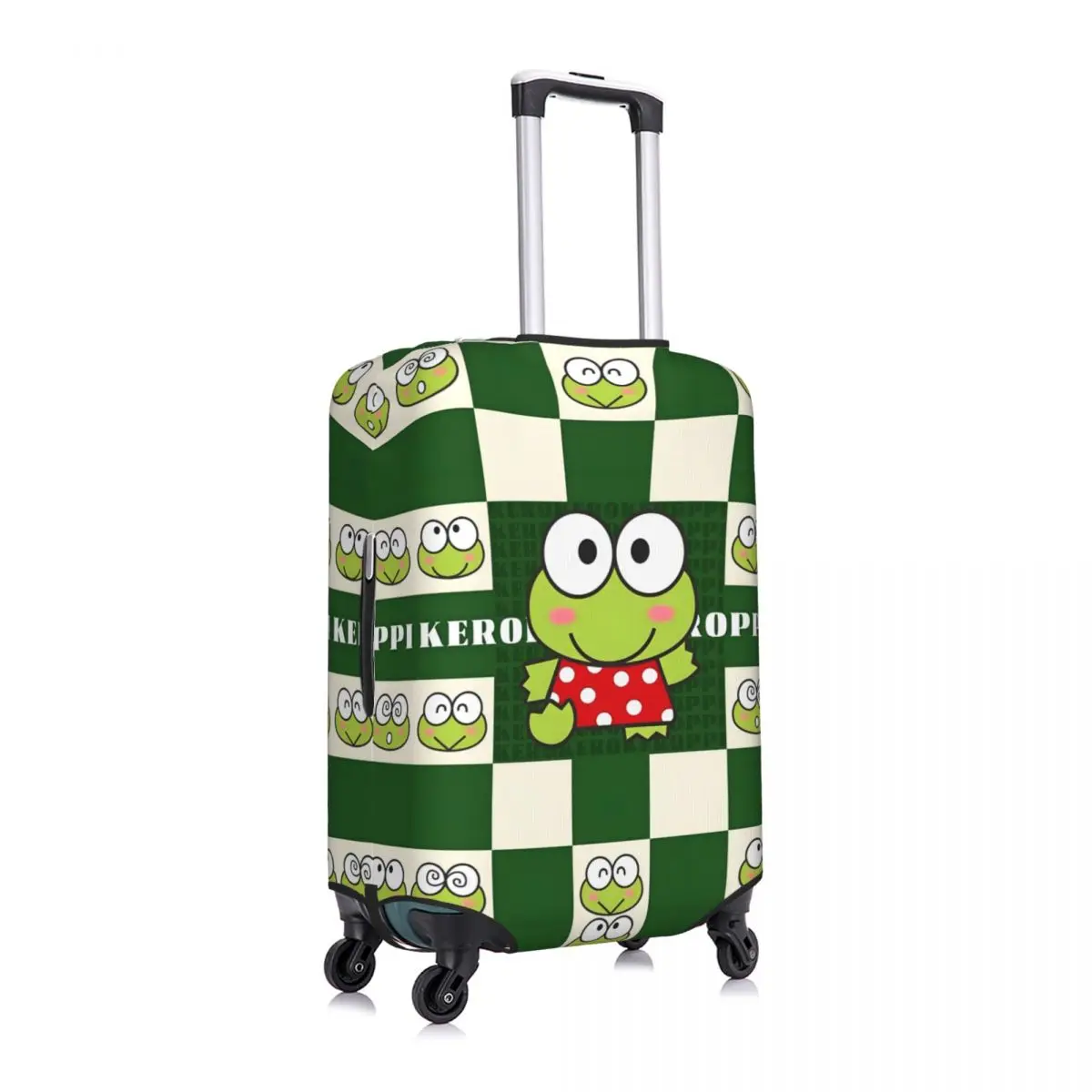 مخصص Keroppi الكرتون غطاء الأمتعة مرونة كبيرة العينين الضفدع حقيبة سفر أغطية حماية يناسب 18-32 بوصة