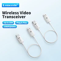 Lemorele-Kit extensor de receptor y transmisor inalámbrico HDMI, Dongle de pantalla inalámbrica de 164 pies/50M para cámara de TV, proyector de Streaming