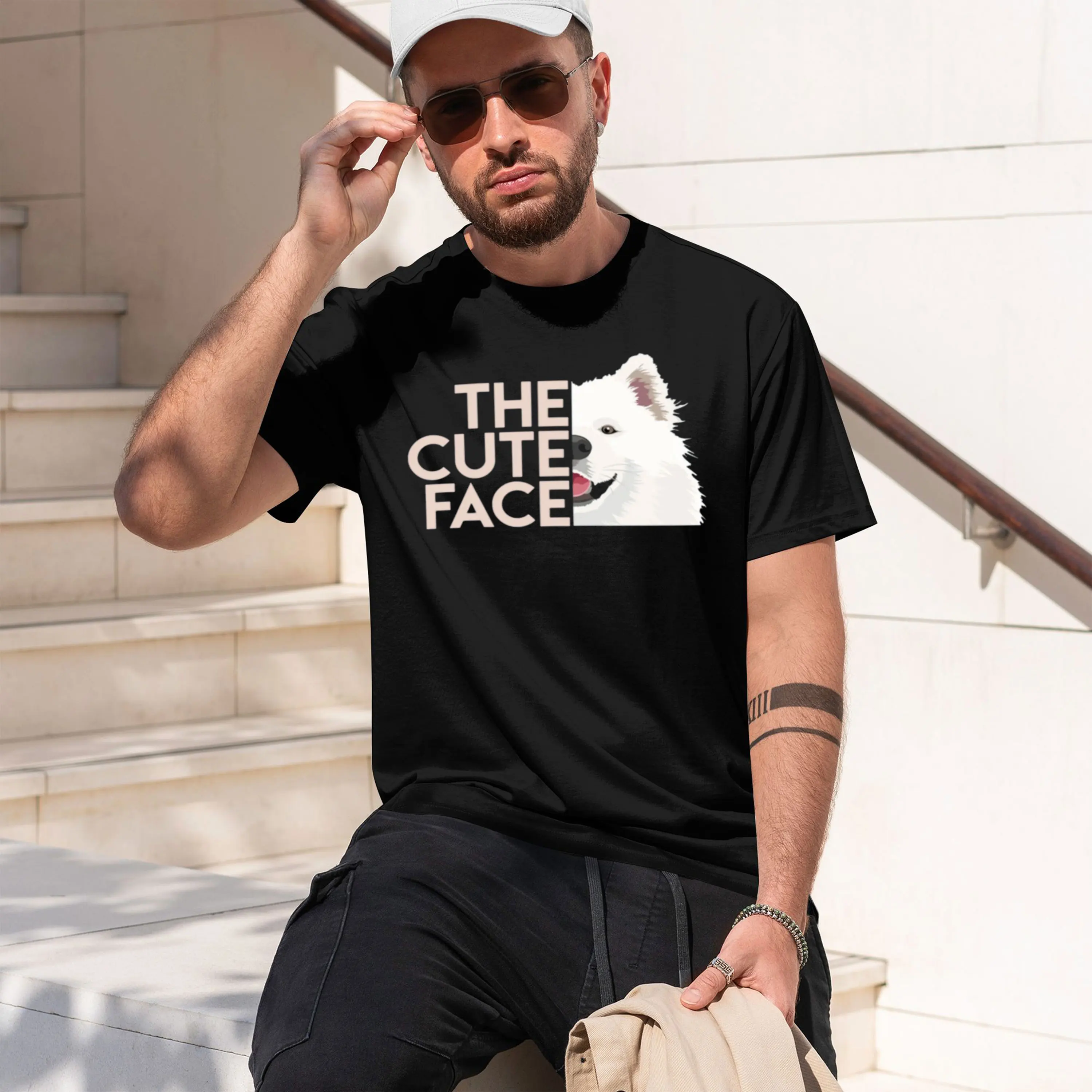 Funny The Cute Face Samoyed g Grh T-shirts Women's Fashion Casual Tshirt Loose T Shirt Lightweight Vaion Tee 2026 New Model Men’