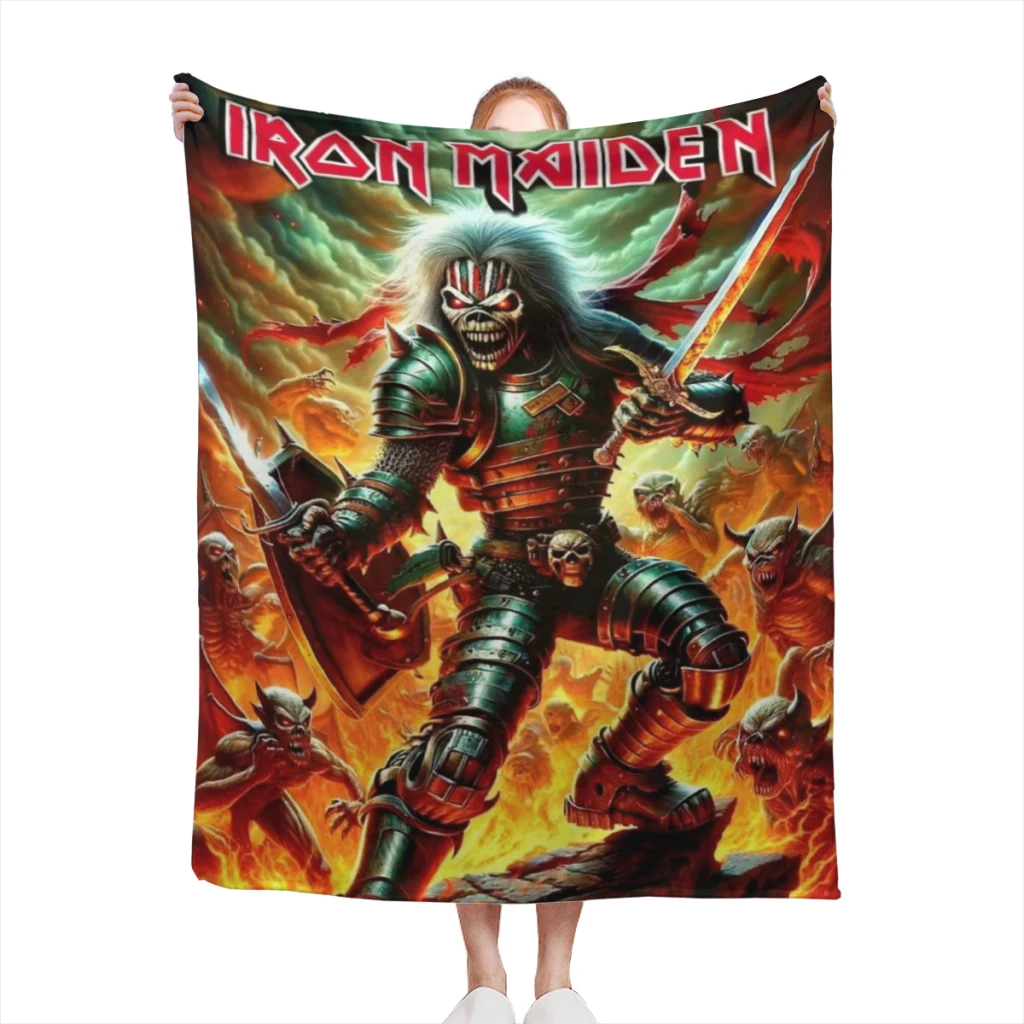 

Ironed-Band-Maidened Blanket Sofa Bedroom Bed Home Office Nap Blanket Car Travel Picnic Blankets Gift