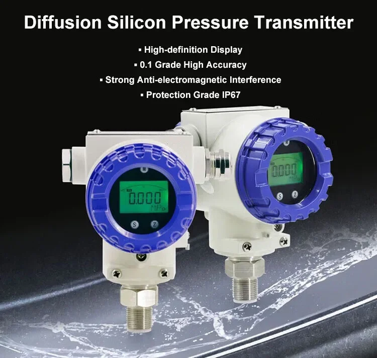 

High temperature resistant digital display pressure transmitter within 0MPa~100Mpa