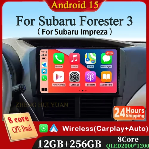 CarPlay Auto WIFI para Subaru Forester 3 2007 - 2013 para Subaru Impreza Radio de coche reproductor de vídeo navegación estéreo No 2din 2 din