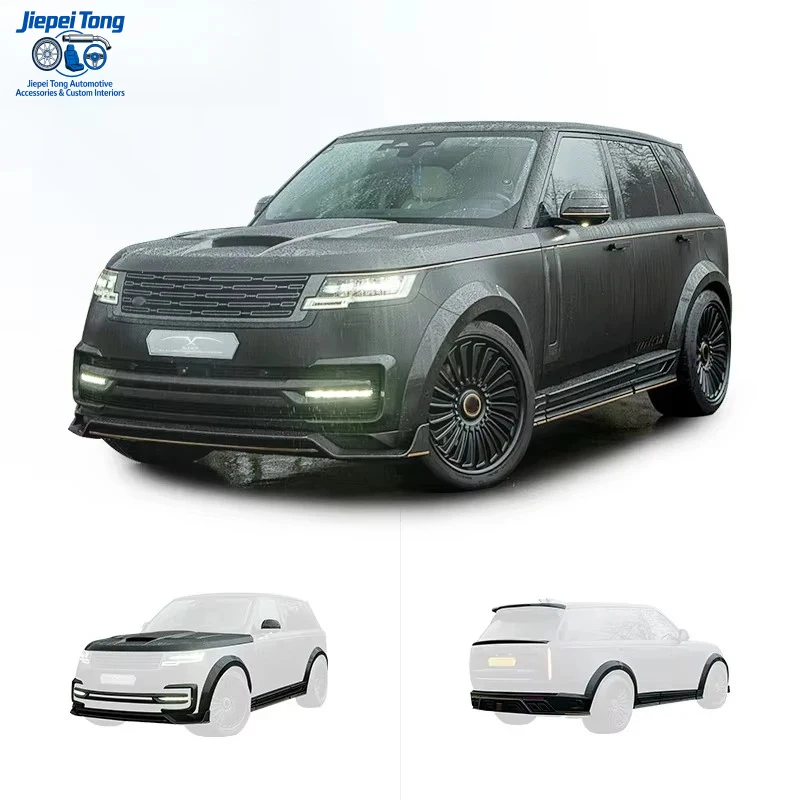 Customized Car Mod KA Style Carbon Fiber Front Side Skirts Rear Bumper for Land Range Rover Body Kit Upgrade