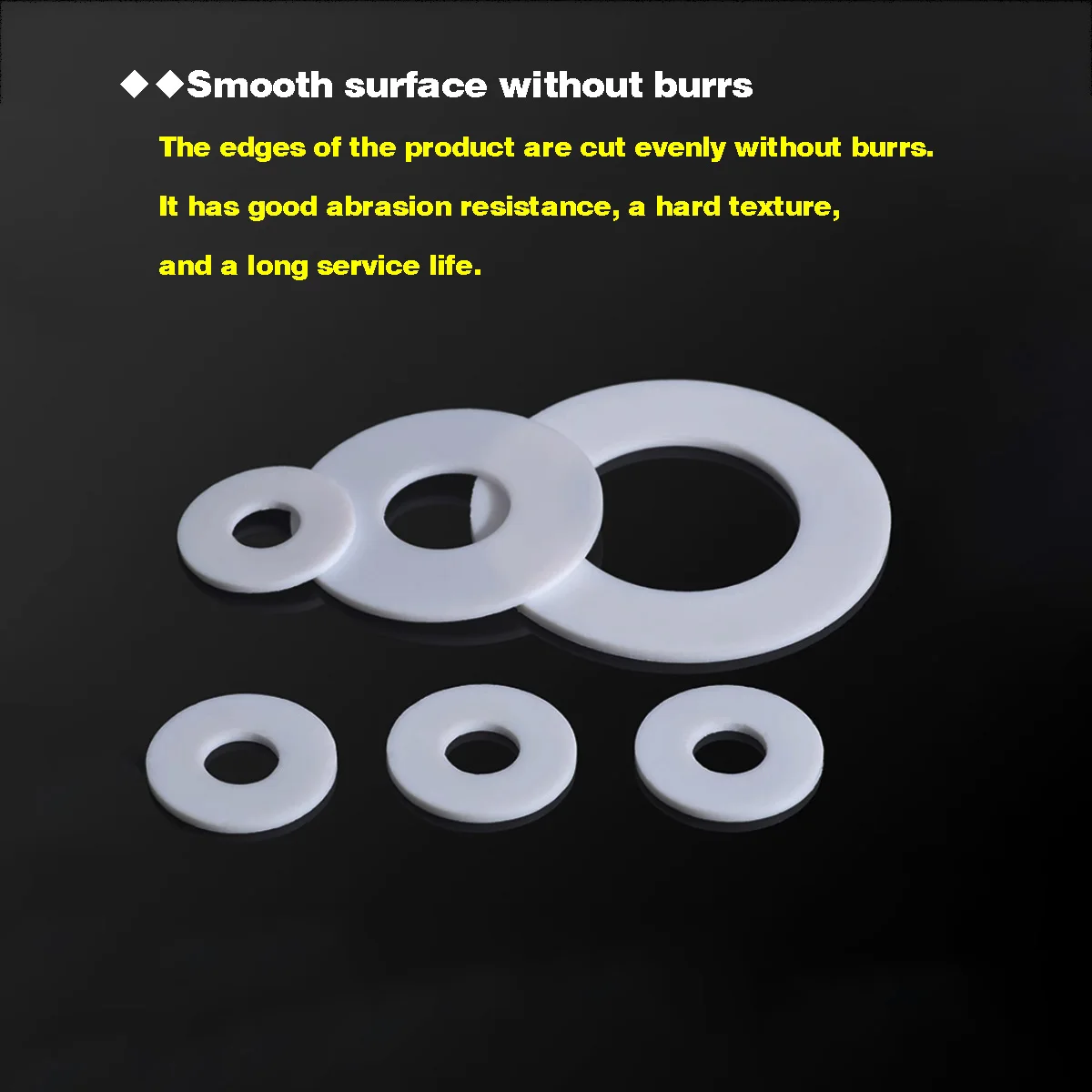 Thickness 1.5mm PTFE Flat Washer Flange Pressure Gauge Water Pipe Joint Gasket  Pressure Gage Spacer ID=10/12/14/15/16/18-140mm